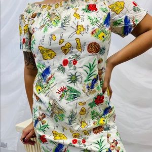 J. Crew tropical print dress